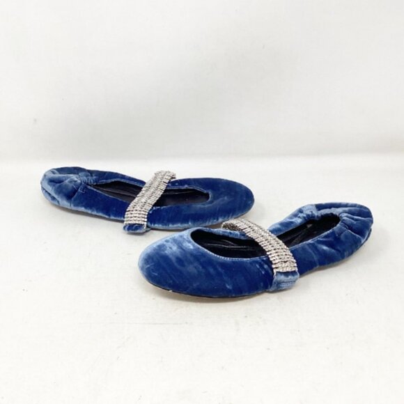 ALEXANDRE BIRMAN #SVQJ73 Camila Ballerina Suede Flats Size 36.5 - Picture 1 of 8